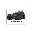 Load image into Gallery viewer, Slingmode Caricature Canvas Wall Art | 2023 R Graphite Blue Polaris Slingshot®