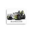Load image into Gallery viewer, Slingmode Caricature Canvas Wall Art | 2023 R Lime Dream Polaris Slingshot®
