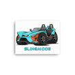 Load image into Gallery viewer, Slingmode Caricature Canvas Wall Art | 2023 R Pacific Teal Fade Polaris Slingshot®