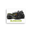 Load image into Gallery viewer, Slingmode Caricature Canvas Wall Art | 2023 SLR Lime Shadow Polaris Slingshot®