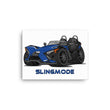 Load image into Gallery viewer, Slingmode Caricature Canvas Wall Art | 2023 SLR Cobalt Blue Fade Polaris Slingshot®