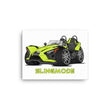 Load image into Gallery viewer, Slingmode Caricature Canvas Wall Art | 2023 SL Neon Lime Polaris Slingshot®