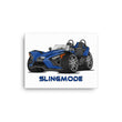 Load image into Gallery viewer, Slingmode Caricature Canvas Wall Art | 2023 SL Cobalt Blue Polaris Slingshot®