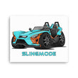Load image into Gallery viewer, Slingmode Caricature Canvas Wall Art | 2023 R Pacific Teal Fade Polaris Slingshot®