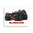 Load image into Gallery viewer, Slingmode Caricature Canvas Wall Art | 2023 SLR Red Shadow Polaris Slingshot®