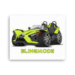 Load image into Gallery viewer, Slingmode Caricature Canvas Wall Art | 2023 SL Neon Lime Polaris Slingshot®