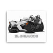 Load image into Gallery viewer, Slingmode Caricature Canvas Wall Art | 2023 S Moonlight White Polaris Slingshot®