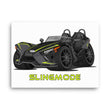 Load image into Gallery viewer, Slingmode Caricature Canvas Wall Art | 2023 SLR Lime Shadow Polaris Slingshot®