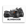 Load image into Gallery viewer, Slingmode Caricature Canvas Wall Art | 2023 SL Storm Gray Polaris Slingshot®