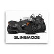 Load image into Gallery viewer, Slingmode Caricature Canvas Wall Art | 2023 S Jet Black Polaris Slingshot®