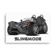 Load image into Gallery viewer, Slingmode Caricature Canvas Wall Art | 2023 SL Storm Gray Polaris Slingshot®