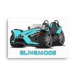 Load image into Gallery viewer, Slingmode Caricature Canvas Wall Art | 2023 SL Pacific Teal Polaris Slingshot®