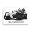 Load image into Gallery viewer, Slingmode Caricature Canvas Wall Art | 2023 S Moonlight White Polaris Slingshot®
