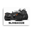Load image into Gallery viewer, Slingmode Caricature Canvas Wall Art | 2023 S Jet Black Polaris Slingshot®