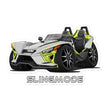 Load image into Gallery viewer, Slingmode Stickers | 2023 R Lime Dream Polaris Slingshot®