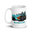 Load image into Gallery viewer, Slingmode Caricature Mug 2023 (R Pacific Teal Fade)