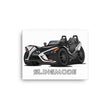 Load image into Gallery viewer, Slingmode Caricature Canvas Wall Art | 2017 SLR Turbo Silver Polaris Slingshot®