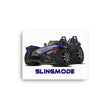 Load image into Gallery viewer, Slingmode Caricature Canvas Wall Art | 2021 R Stealth Blue Polaris Slingshot®
