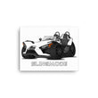 Load image into Gallery viewer, Slingmode Caricature Canvas Wall Art | 2021 S White Lightning Polaris Slingshot®