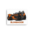Load image into Gallery viewer, Slingmode Caricature Canvas Wall Art | 2019 SLR Afterburner Orange Polaris Slingshot®