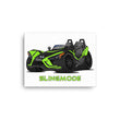 Load image into Gallery viewer, Slingmode Caricature Canvas Wall Art | 2019 SLR Icon Envy Green Polaris Slingshot®