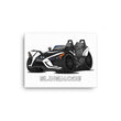 Load image into Gallery viewer, Slingmode Caricature Canvas Wall Art | 2019 SLR Icon Monument White Polaris Slingshot®