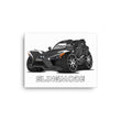 Load image into Gallery viewer, Slingmode Caricature Canvas Wall Art | 2019 GT Black Crystal Polaris Slingshot®