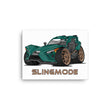 Load image into Gallery viewer, Slingmode Caricature Canvas Wall Art | 2020 GT LE Fairway Green Polaris Slingshot®