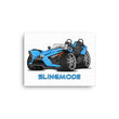 Load image into Gallery viewer, Slingmode Caricature Canvas Wall Art | 2022 SL Miami Blue Polaris Slingshot®