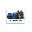 Load image into Gallery viewer, Slingmode Caricature Canvas Wall Art | 2022 SL Ultra Blue Polaris Slingshot®
