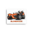 Load image into Gallery viewer, Slingmode Caricature Canvas Wall Art | 2022 SL Volt Orange Polaris Slingshot®