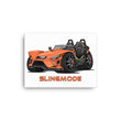 Load image into Gallery viewer, Slingmode Caricature Canvas Wall Art | 2022 R Volt Orange Fade Polaris Slingshot®