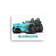 Load image into Gallery viewer, Slingmode Caricature Canvas Wall Art | 2022 R Pacific Teal Fade Polaris Slingshot®