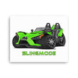 Load image into Gallery viewer, Slingmode Caricature Canvas Wall Art | 2019 SL Icon Envy Green Polaris Slingshot®