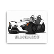 Load image into Gallery viewer, Slingmode Caricature Canvas Wall Art | 2021 S White Lightning Polaris Slingshot®