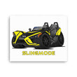 Load image into Gallery viewer, Slingmode Caricature Canvas Wall Art | 2019 SLR Icon Daytona Yellow Polaris Slingshot®