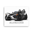 Load image into Gallery viewer, Slingmode Caricature Canvas Wall Art | 2019 SLR Icon Monument White Polaris Slingshot®