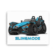 Load image into Gallery viewer, Slingmode Caricature Canvas Wall Art | 2020 R Miami Blue Polaris Slingshot®