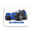 Load image into Gallery viewer, Slingmode Caricature Canvas Wall Art | 2022 SL Ultra Blue Polaris Slingshot®