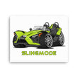 Load image into Gallery viewer, Slingmode Caricature Canvas Wall Art | 2022 SL Liquid Lime Polaris Slingshot®