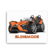 Load image into Gallery viewer, Slingmode Caricature Canvas Wall Art | 2022 SL Volt Orange Polaris Slingshot®