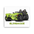 Load image into Gallery viewer, Slingmode Caricature Canvas Wall Art | 2022 R Liquid Lime Fade Polaris Slingshot®