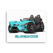 Load image into Gallery viewer, Slingmode Caricature Canvas Wall Art | 2022 R Pacific Teal Fade Polaris Slingshot®