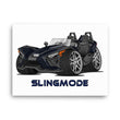Load image into Gallery viewer, Slingmode Caricature Canvas Wall Art | 2021 SL Midnight Blue Polaris Slingshot®