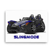 Load image into Gallery viewer, Slingmode Caricature Canvas Wall Art | 2021 R Stealth Blue Polaris Slingshot®