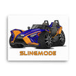 Load image into Gallery viewer, Slingmode Caricature Canvas Wall Art | 2021 R Sunrise Orange Polaris Slingshot®