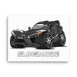 Load image into Gallery viewer, Slingmode Caricature Canvas Wall Art | 2019 GT Black Crystal Polaris Slingshot®