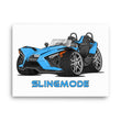 Load image into Gallery viewer, Slingmode Caricature Canvas Wall Art | 2022 SL Miami Blue Polaris Slingshot®