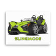 Load image into Gallery viewer, Slingmode Caricature Canvas Wall Art | 2022 SL Liquid Lime Polaris Slingshot®