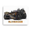 Load image into Gallery viewer, Slingmode Caricature Canvas Wall Art | 2022 SLR Forged Orange Polaris Slingshot®